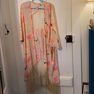 Lace and Floral Duster